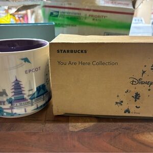 Starbucks Epcot collectionMug with Purple and Blue Design